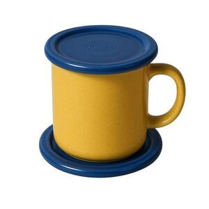 Fiestaware Fiesta Coaster Dish Plate Lapis Blue CUP COVER MUG LID CERAMIC